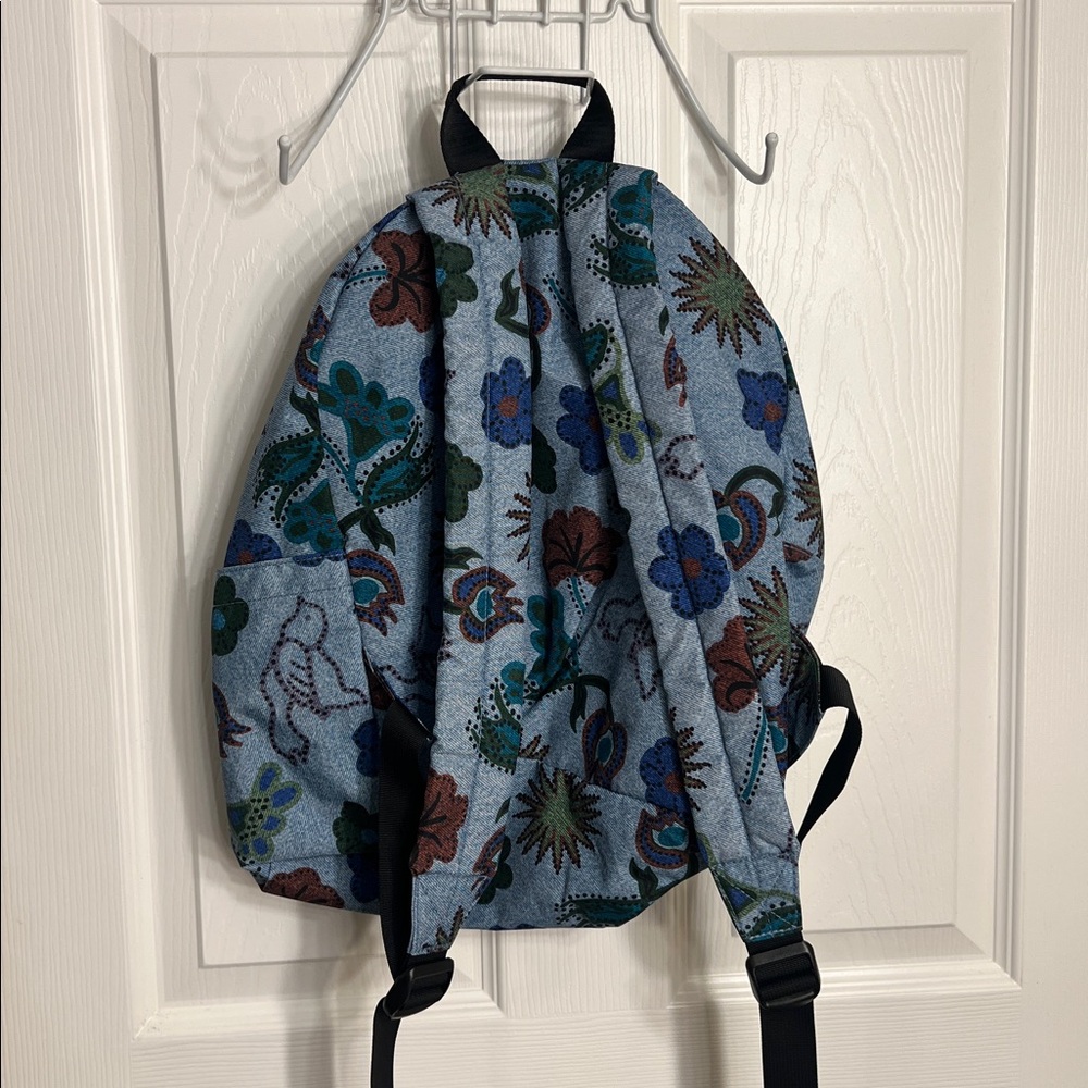 Baggu Digital Denim Birds Blue And Brown Patterne… - image 2